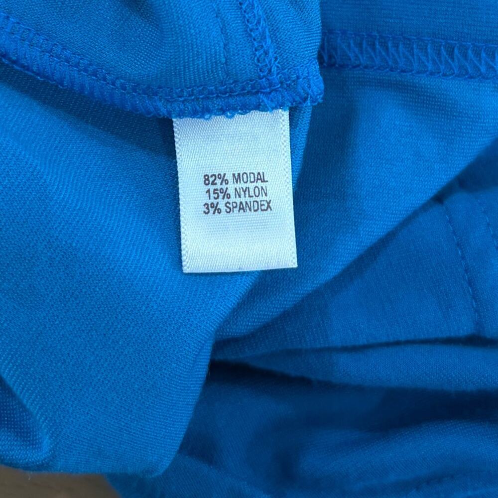 St. John Yellow Label Casual Jersey Knit Jacket in Turquoise Blue size Medium - Picture 5 of 7